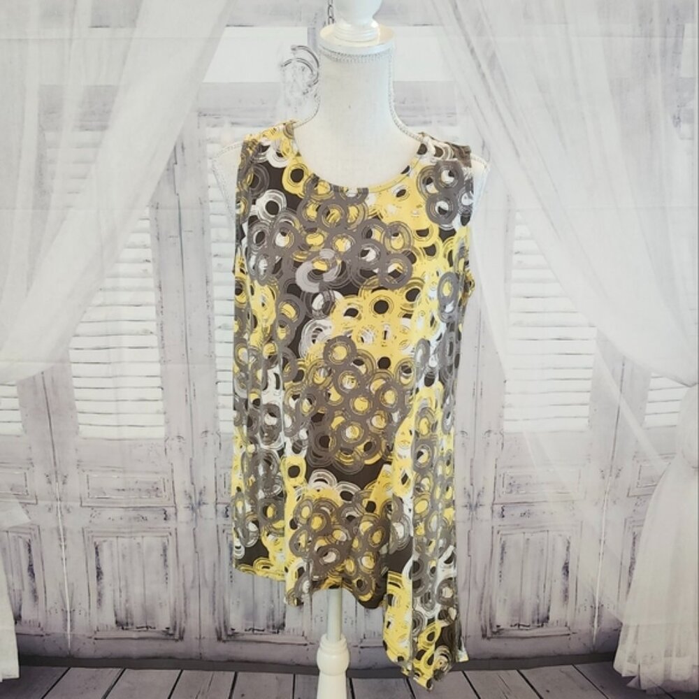 Alfani Asymmetrical Geometric Tank Top